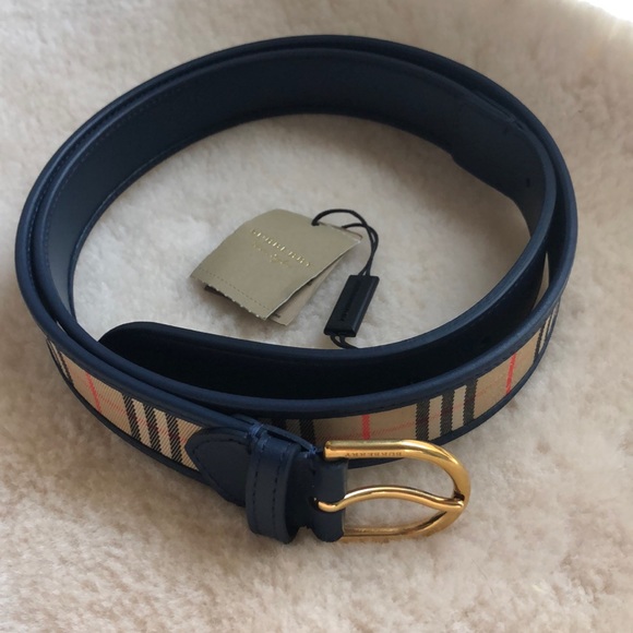 burberry plaid belt
